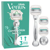 Gillette Venus Pro Comfort Glide Sensitive Women's Razor with a Touch of Aloe