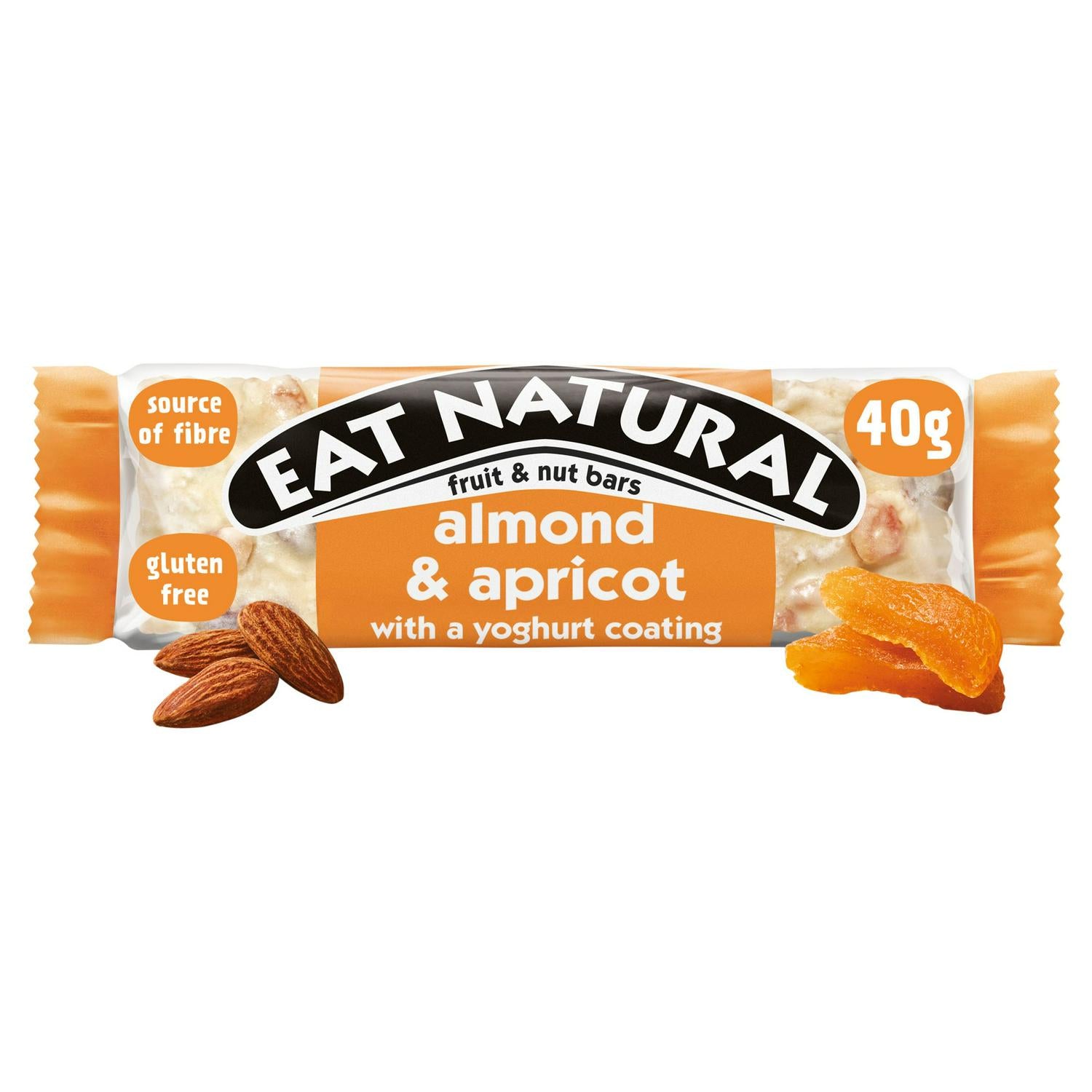 Eat Natural Almond Apricot Fruit and Nut Bars 40g - British product