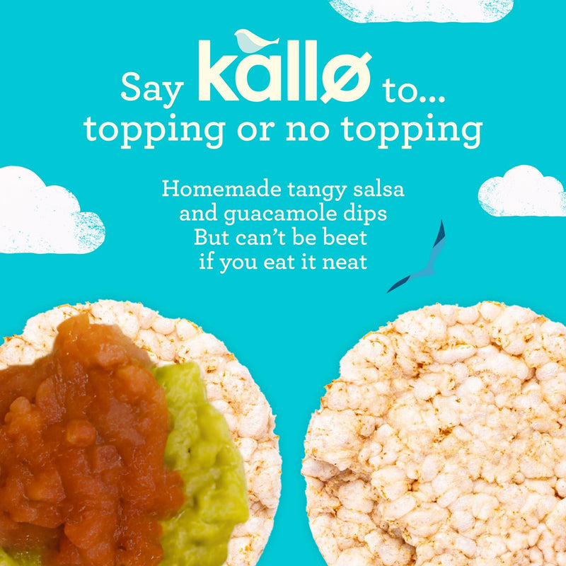 Kallo linse- og ertegrønnsakskaker med havsalt og eplecidereddik 122 g, britisk versjon