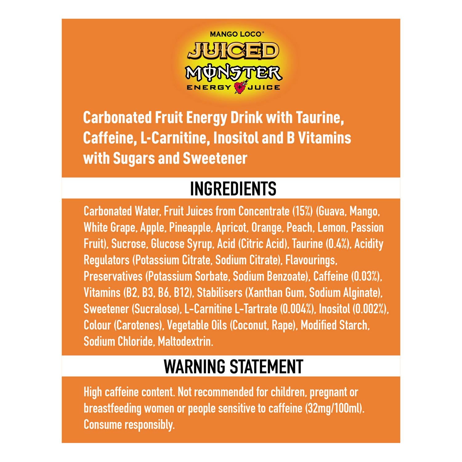 Monster Energy Drink Mango Loco 500ml