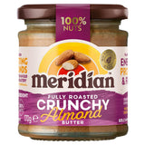 Meridian Crunchy Almond Butter 170g, imported from the UK