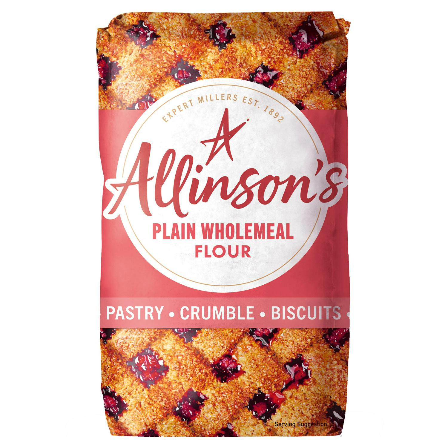 Allinson wholemeal plain flour 1kg - British product