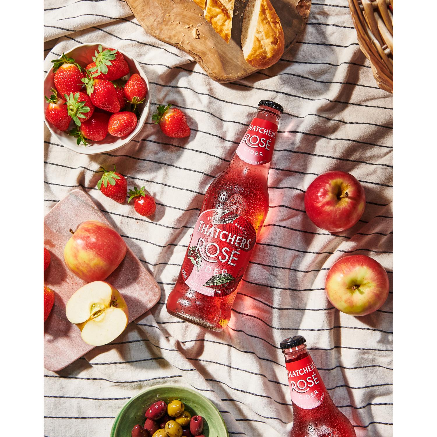 Sweet and Sparkling Rosé Cider with Sweet Red Apples 500ml