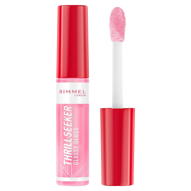 Rimmel London Thrill Seeker Glassy Gloss Pink Candy, imported from the UK