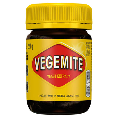 Tartinade d'extrait de levure Vegemite pour pain grillé britannique 220g
