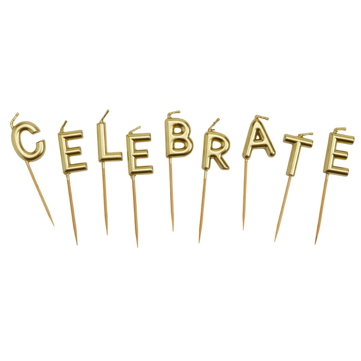 Sainsbury's Home gold celebration candles pack of 9 (British brand)