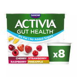 Activia Cherry & Mixed Fruit Gut Health Yoghurt Multipack 8 x 115g