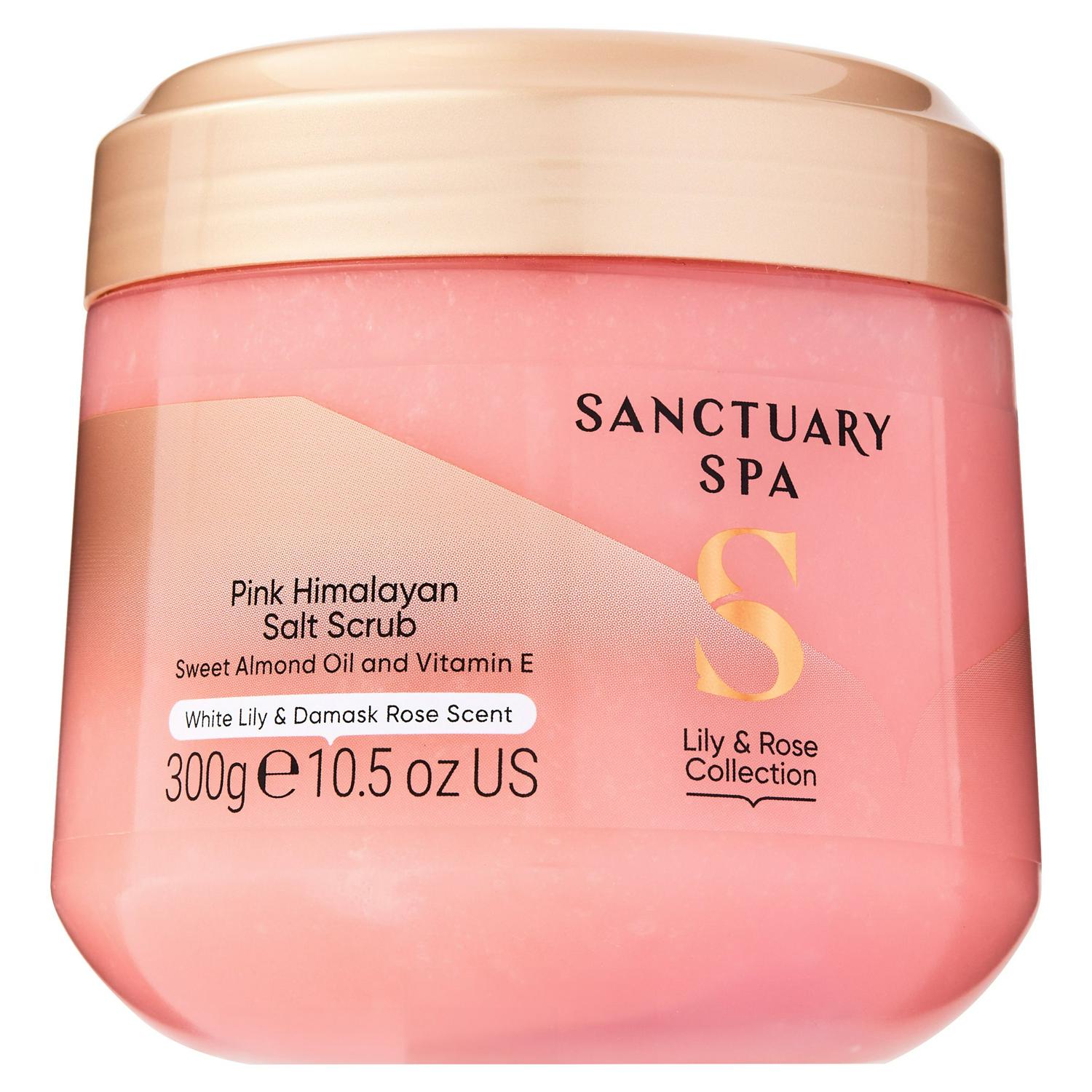 Vegan Pink Himalayan Salt Scrub with Lily and Rose Scent, 300g