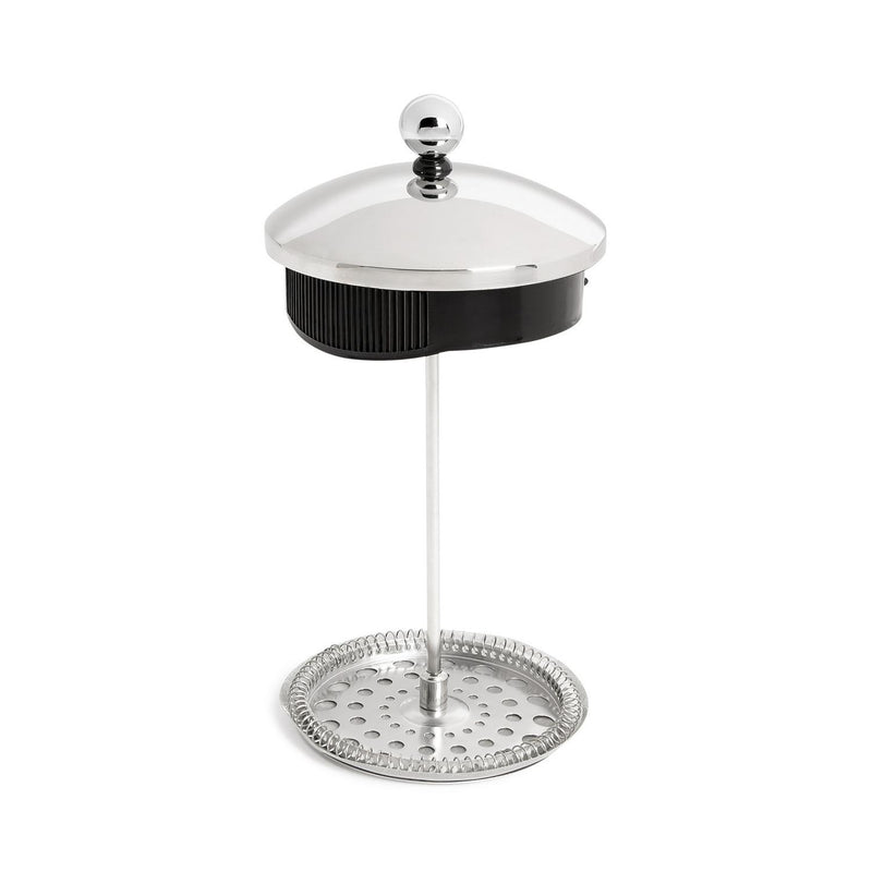 Habitat Chrome 12 Cup Glass Cafetiere with Black Handle, UK version