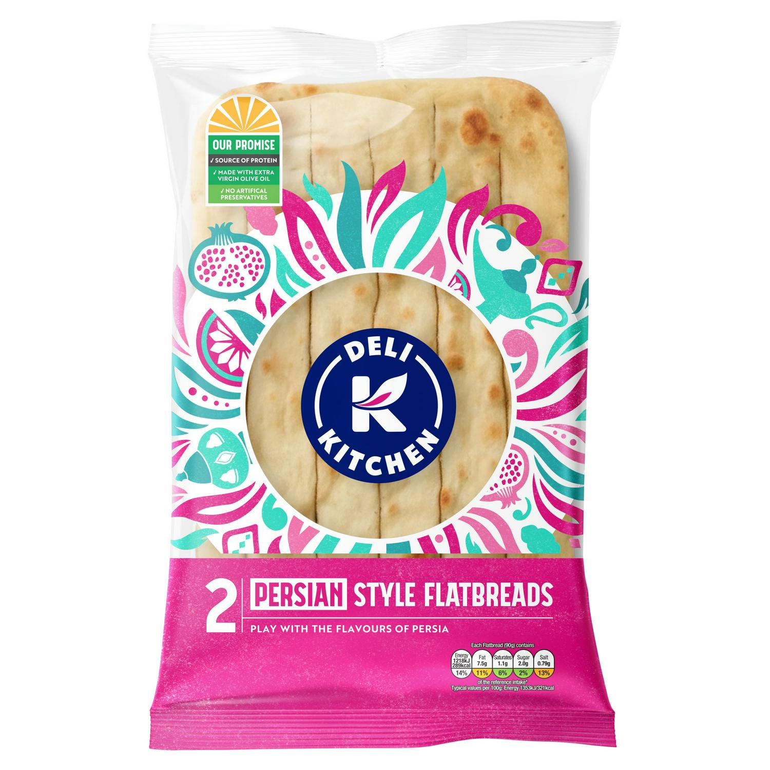 Deli Kitchen Persian Flatbread 200g - British product