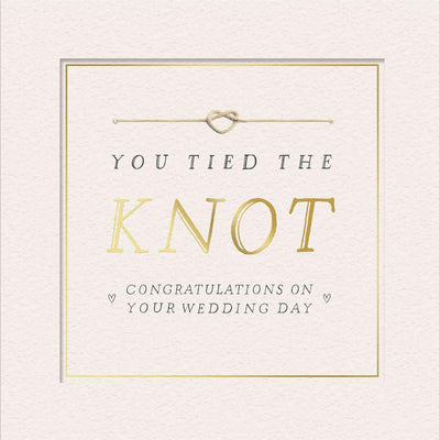 Sainsbury's You Tied the Knot Greeting Card 15.9cm Square