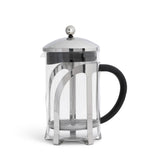 Habitat Chrome 12 Cup Glass Cafetiere with Black Handle, UK version