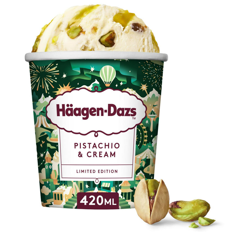 Haagen-Dazs Pistachio and Cream Ice Cream 347g, UK version