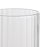 Wide Ribbed Highball Glass - Clear, 350ml Capacity