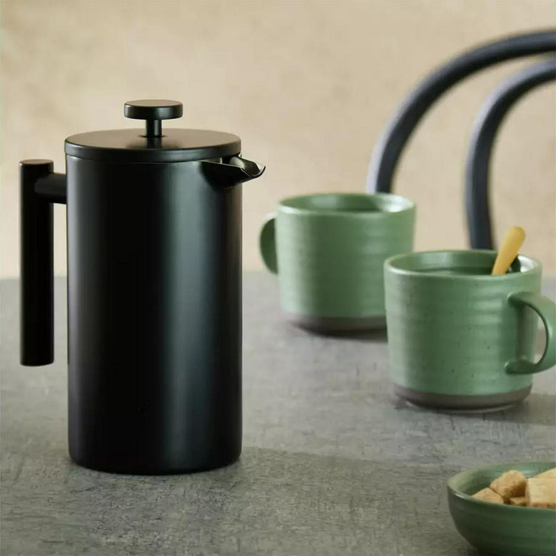 Habitat matte black stainless steel cafetiere 1000ml, UK version