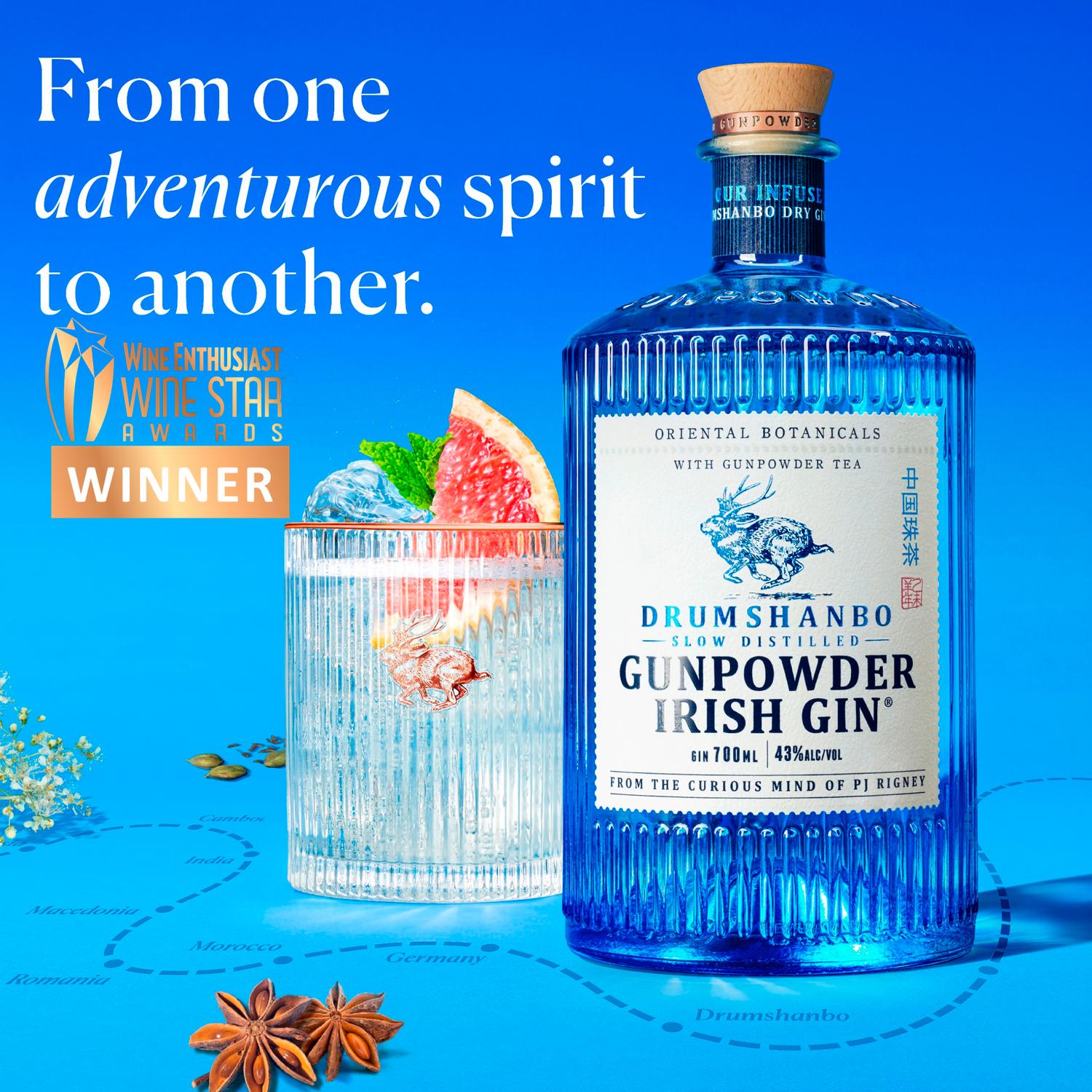 Drumshanbo Gunpowder Irish Gin 70cl - British product