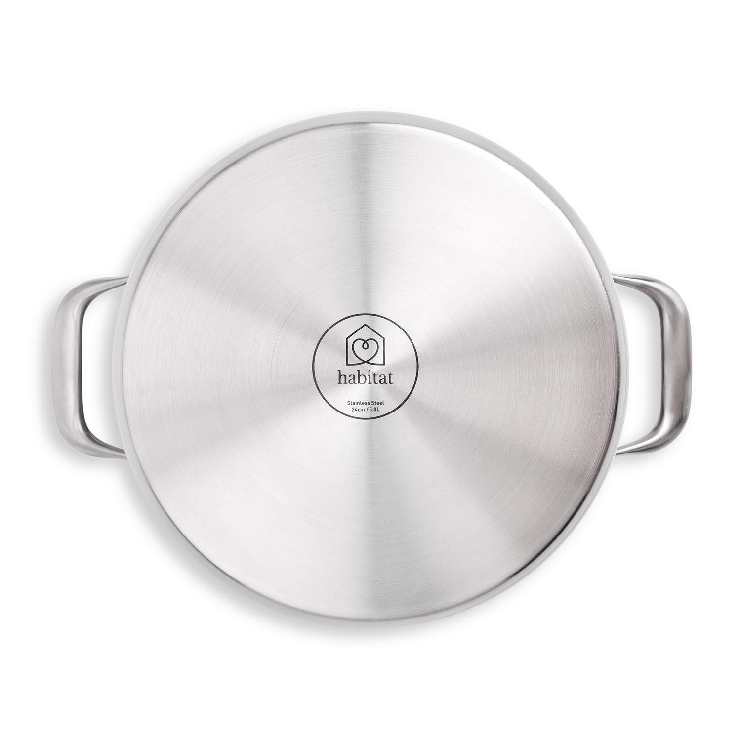 Habitat stainless steel stock pot 5 litre, UK version
