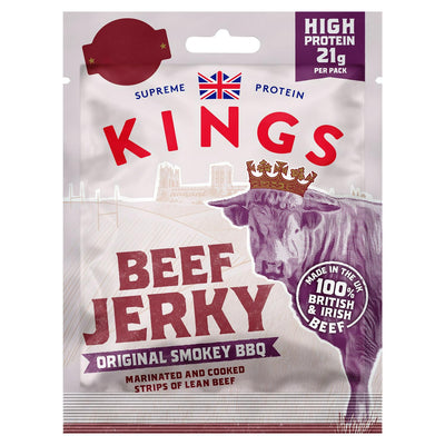 Kings Beef Jerky Smokey BBQ Strips 60g