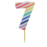 Habitat Age Candle 7 Rainbow Party Candle 16g, UK version