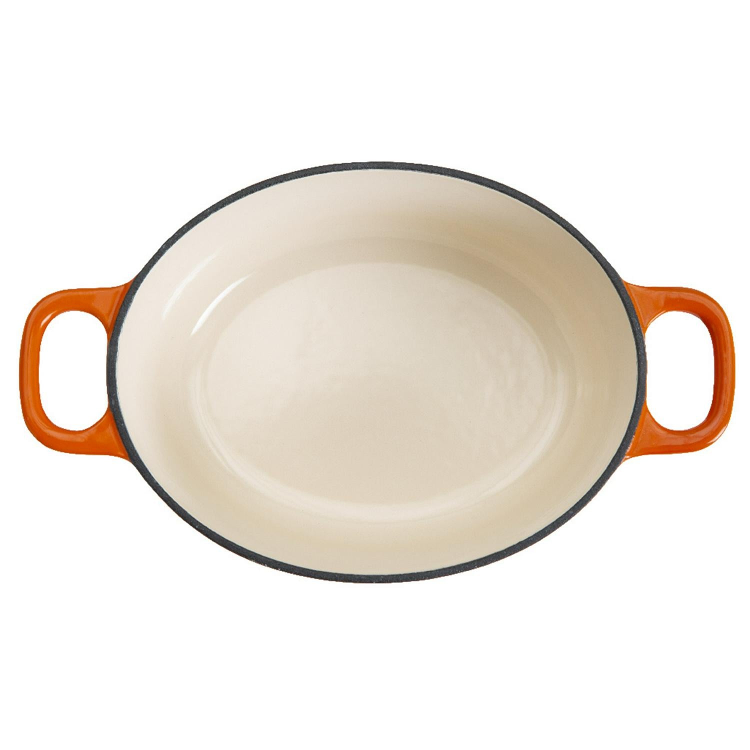 Habitat Cast Iron Casserole Dish Orange 4.7 Litre, UK version