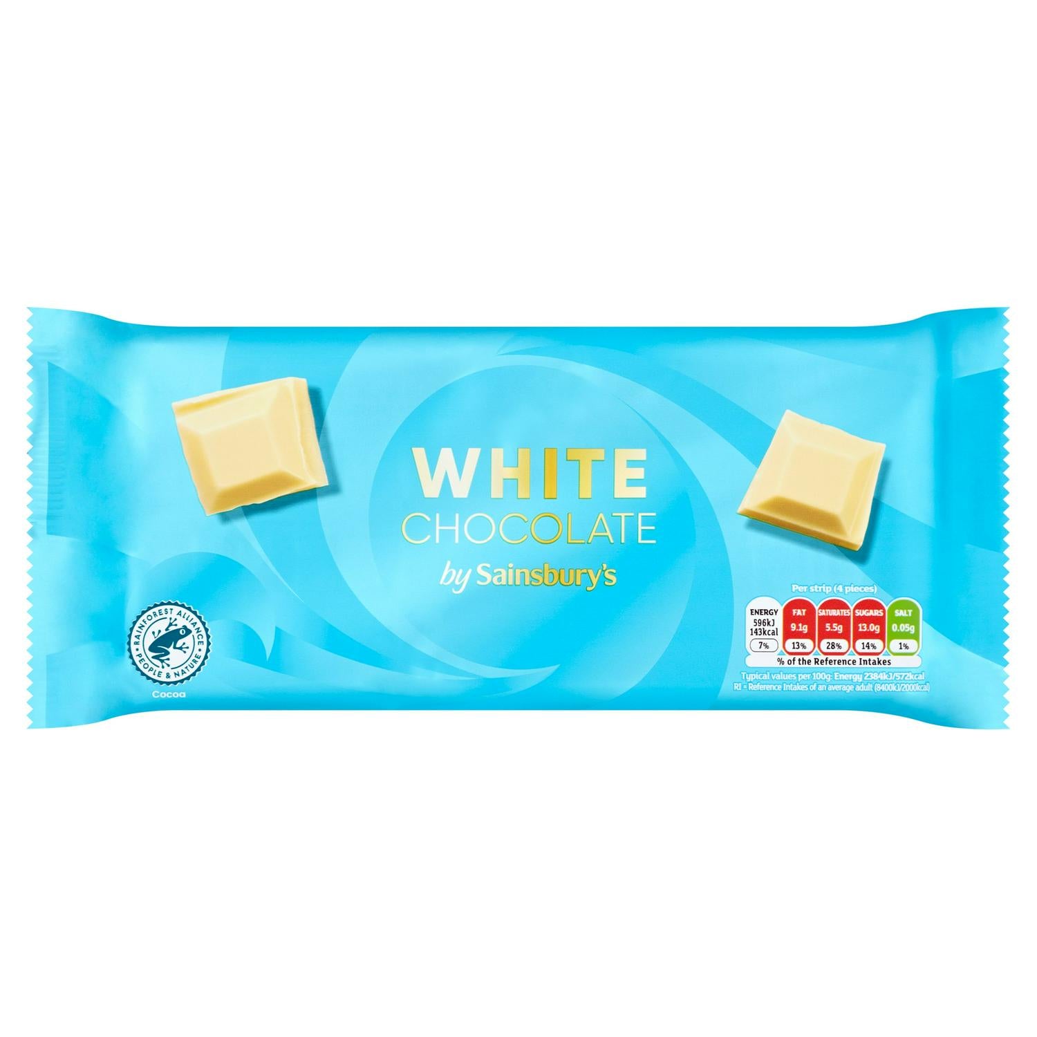 Sainsbury's white chocolate 200g (British brand)