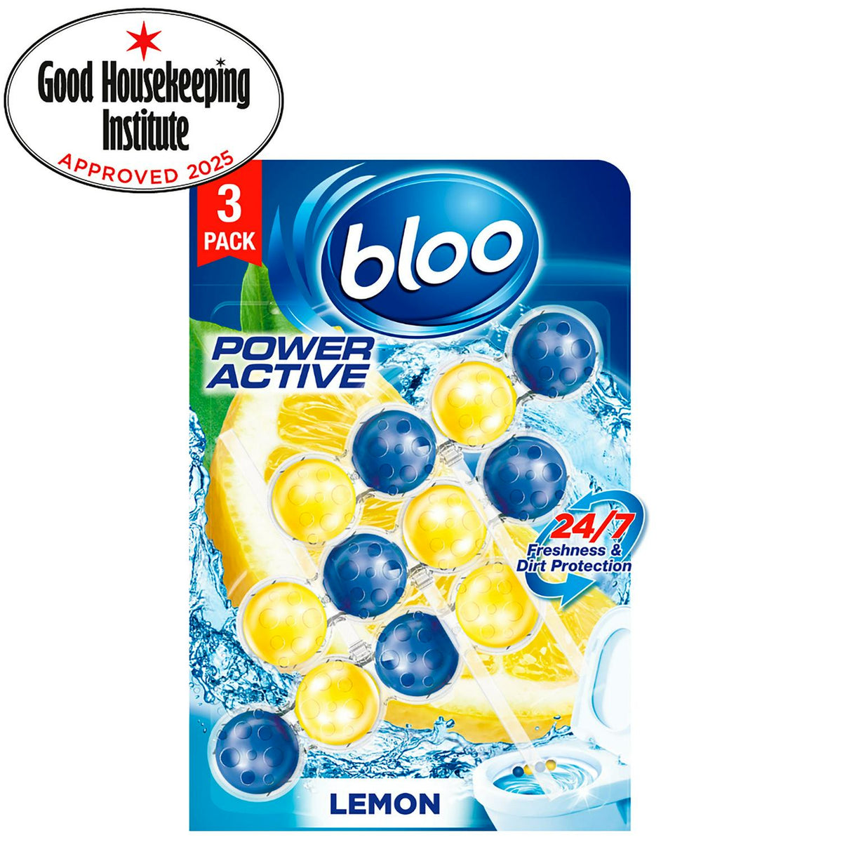 Bloo Power Active Lemon Rim Blocks 2x50g