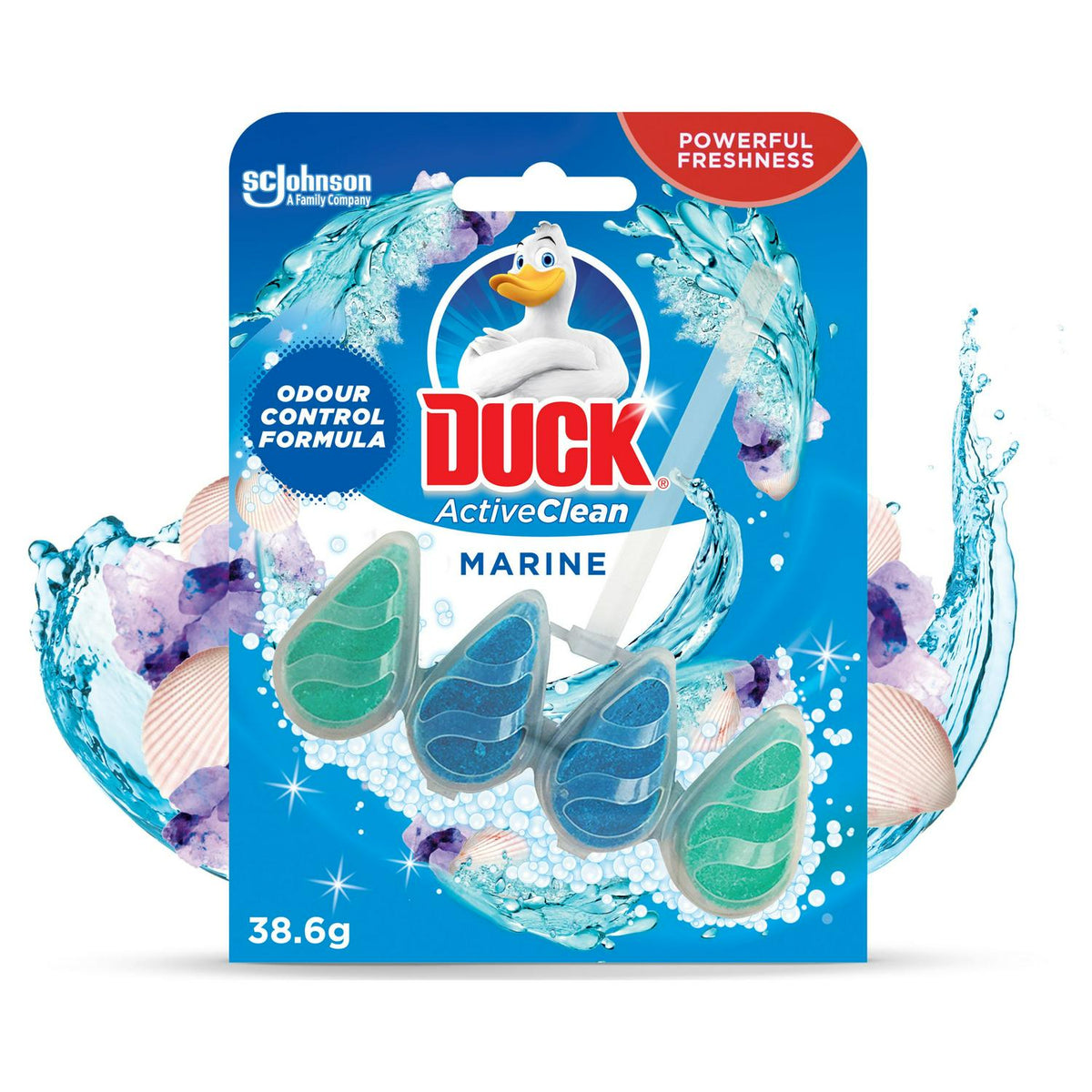 Marine-Scented Toilet Rim Block Single 38.6g