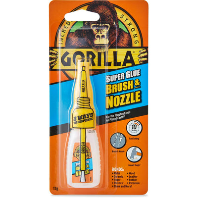 غراء فائق لاصق Gorilla Superglue Brush & Nozzle 12 جم