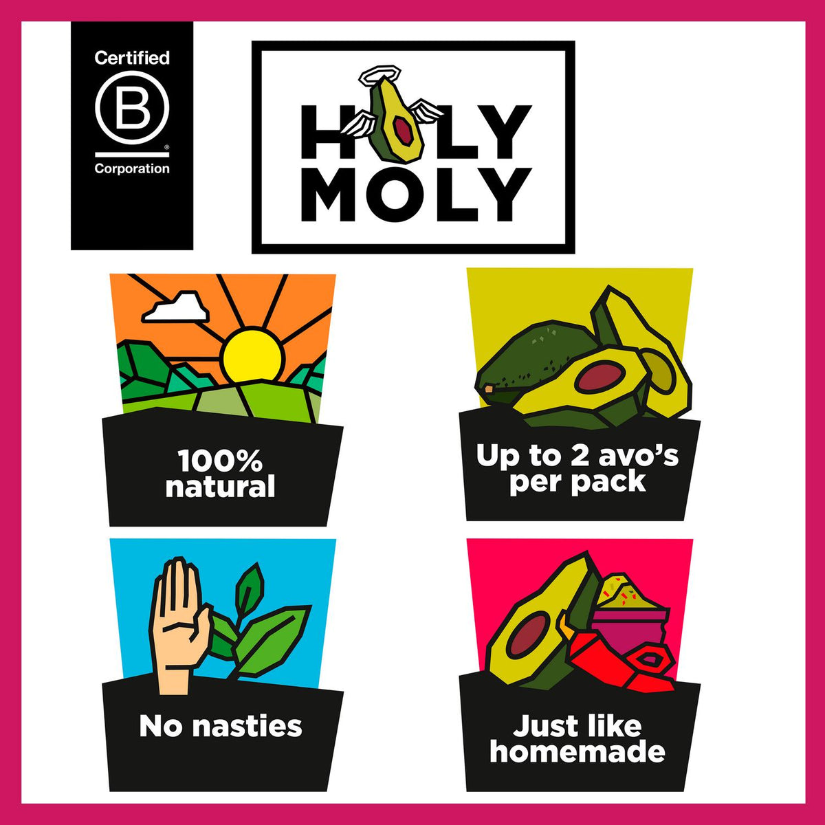 Holy Moly Guacamole Jalapeno & Red Pepper 150g