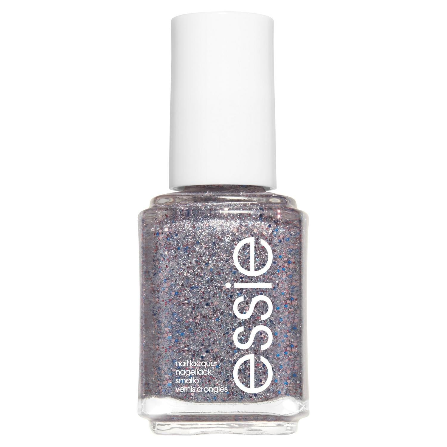 Silver Glitter Nail Polish with Shimmer Finish 13.5ml