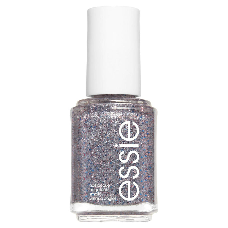 Silver Glitter Nail Polish with Shimmer Finish 13.5ml