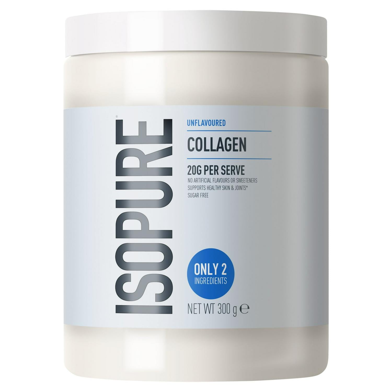 Isopure Collagen powder Unflavoured 300g, UK version