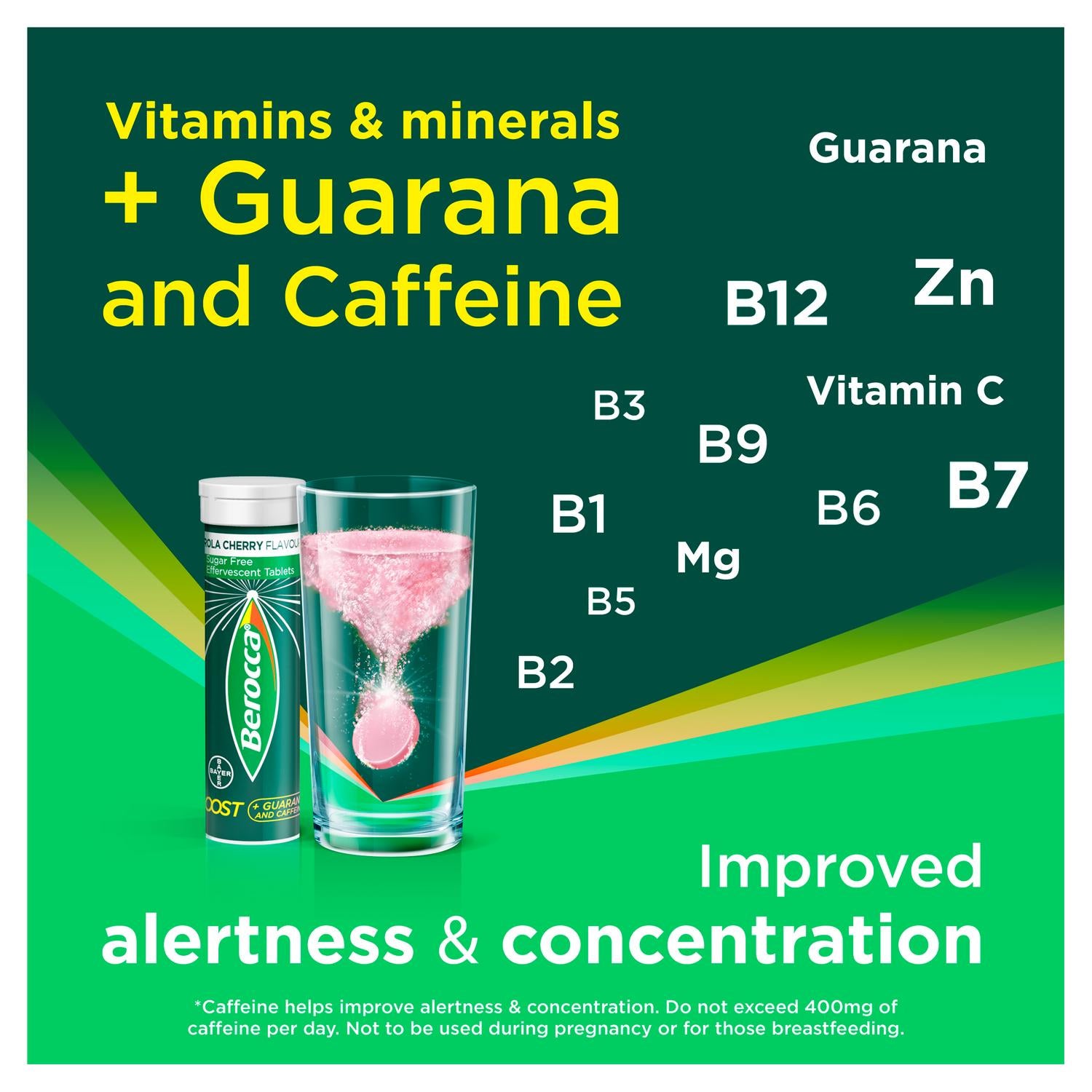 Berocca Boost energy vitamin tablets 20 count - British product