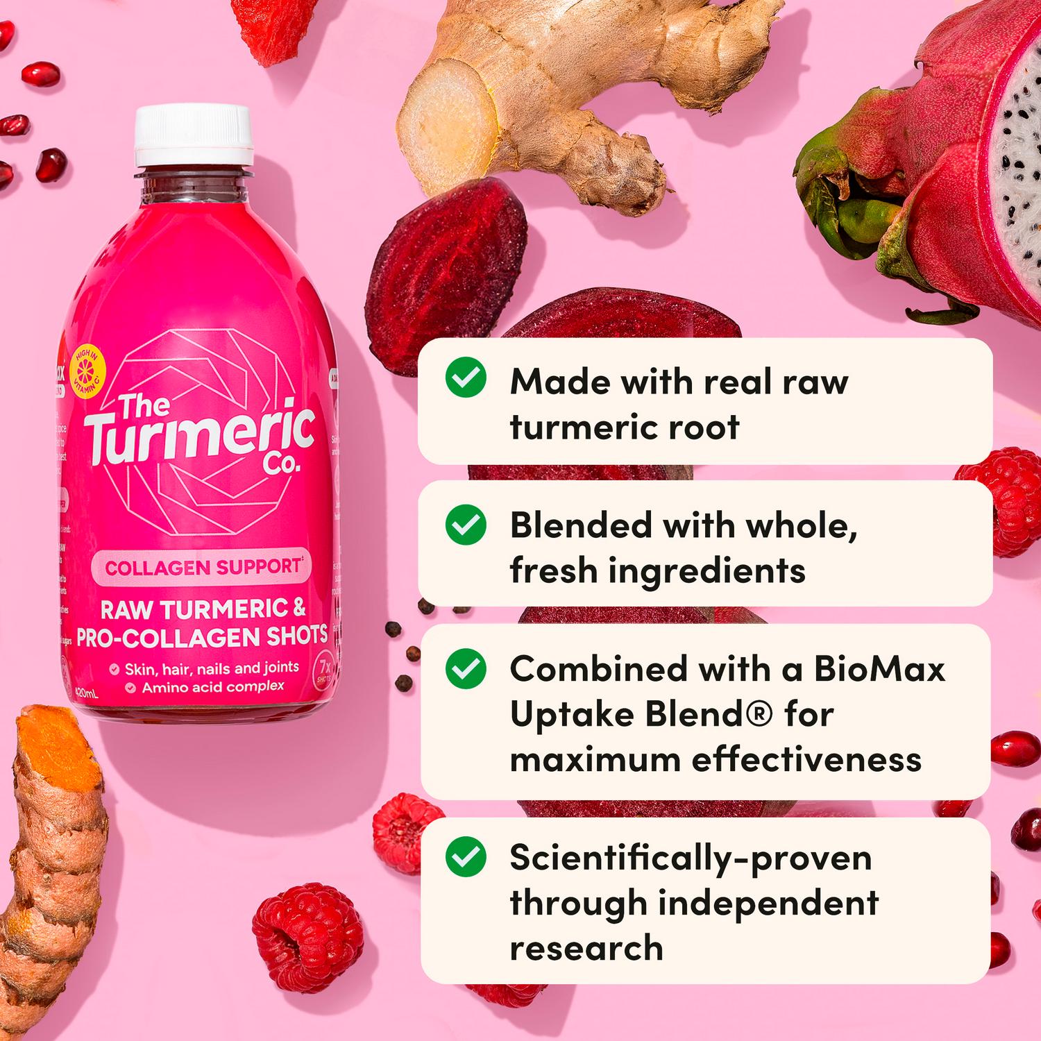 The Turmeric Co. Turmeric Collagen Shots 420ml (British brand)
