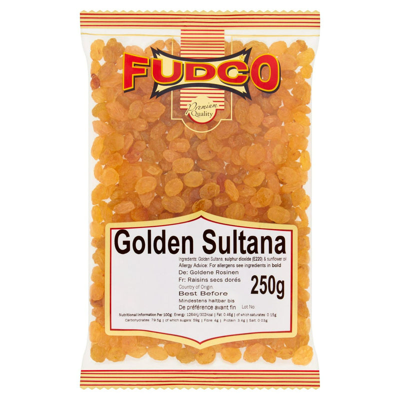 Fudco premium golden sultanas 250g - British product