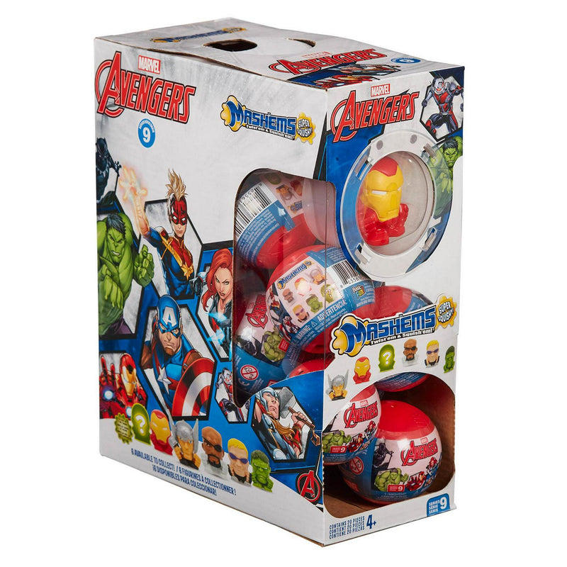 Marvel Avengers Mashems Squishy Capsules 5.2cm, imported from the UK