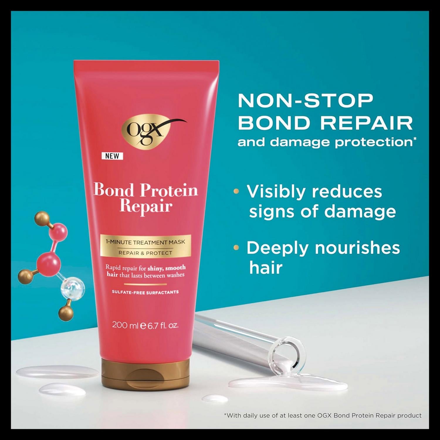 OGX Bond Protein Repair hair mask 200ml (British brand)