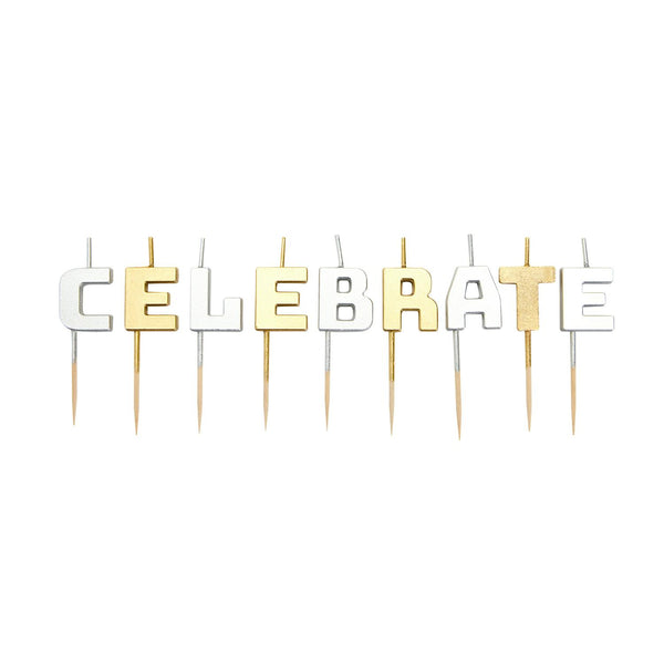 Sainsbury's Home Metallic Celebrate Letter Candle