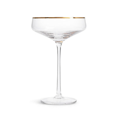 Verre à champagne Habitat Gold Rim