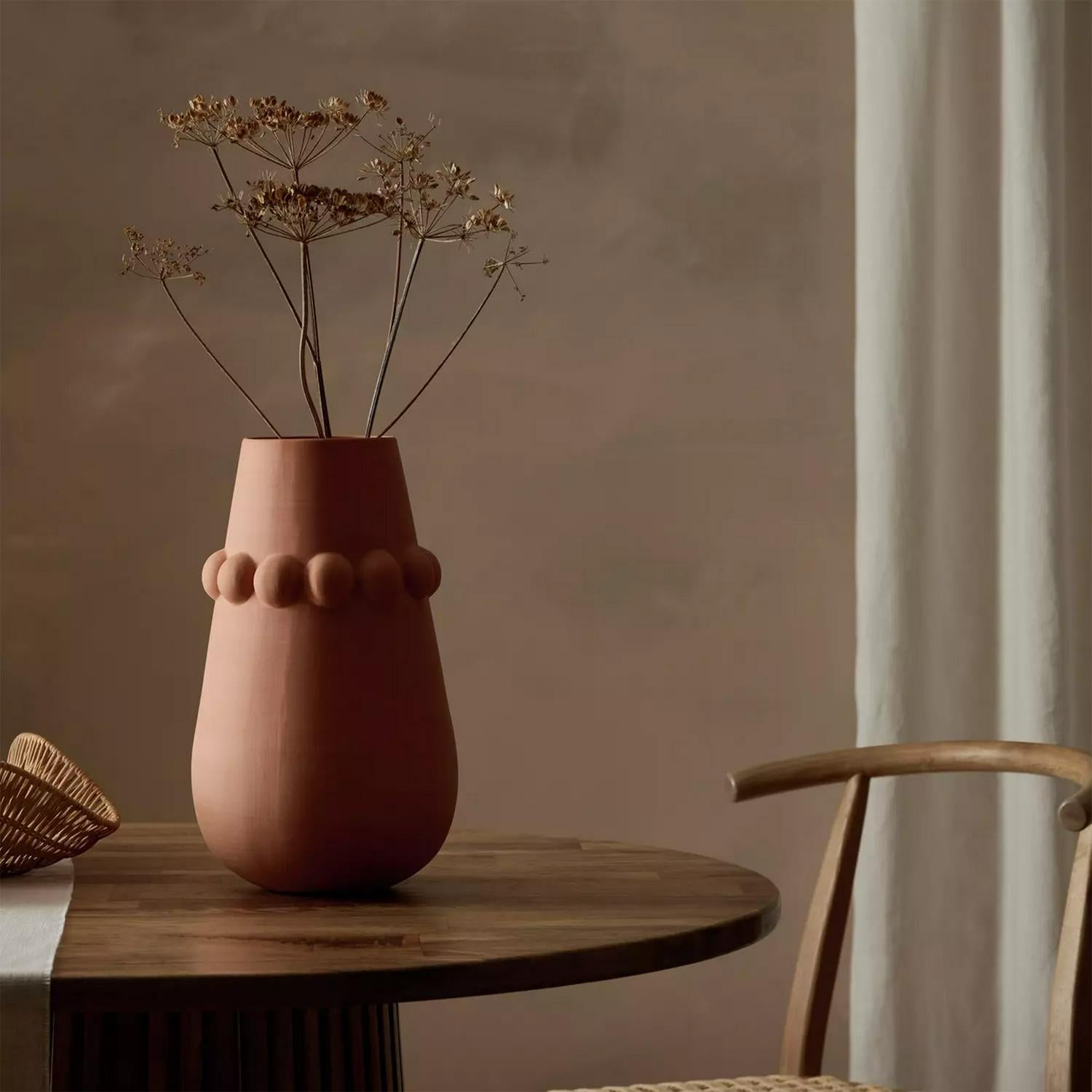 Habitat Beaded Large Terracotta Vase 35cm, UK version