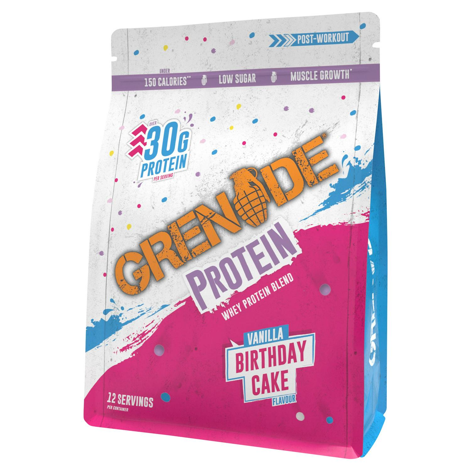 Vanilla Birthday Cake Flavour Whey Protein Powder 480g