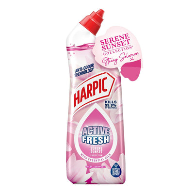 Sainsburys Harpic Active Fresh Pink Blossom Toalettrens Gel 750ml- Kjøp online på McGrocer