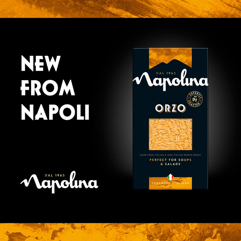 Napolina Italian orzo pasta 500g, imported from the UK.