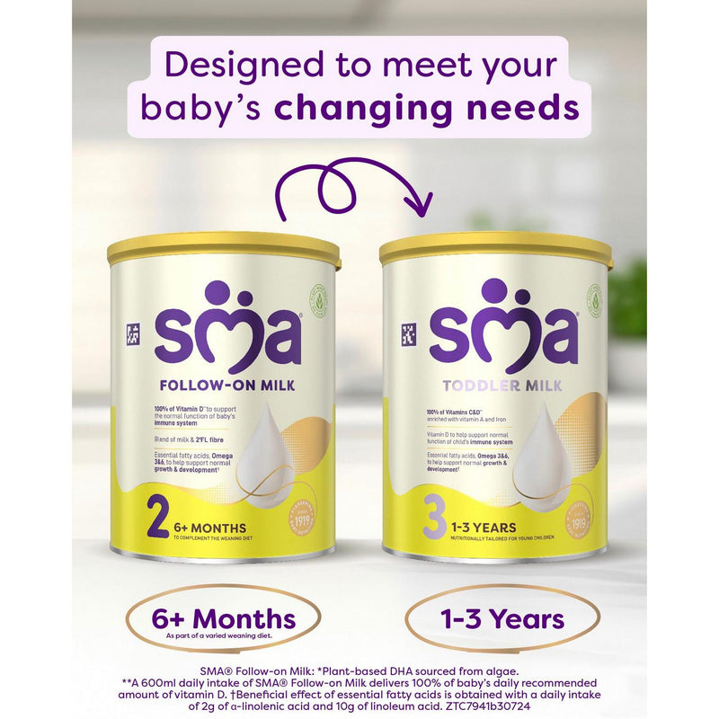 SMA Follow On Baby Milk Powder Formula 6-12 Months 800g
