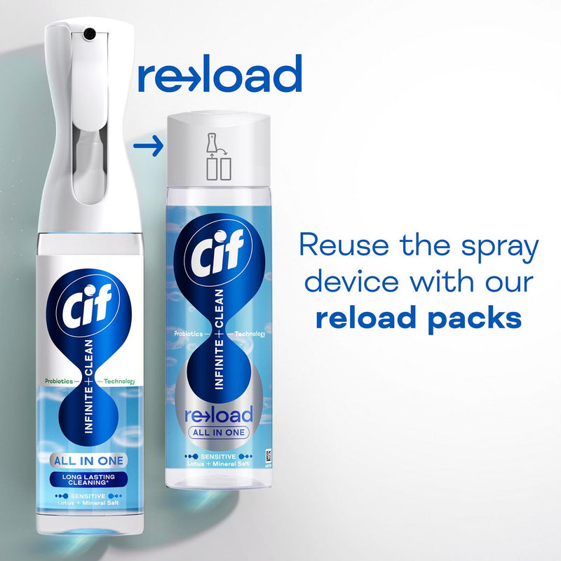 Cif Infinite Clean All in One Cleaner Reload Sensitive Lotus & Mineral Salt 280ml