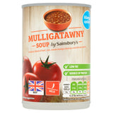 Sainsbury's Mulligatawny beef soup 400g can (British brand)