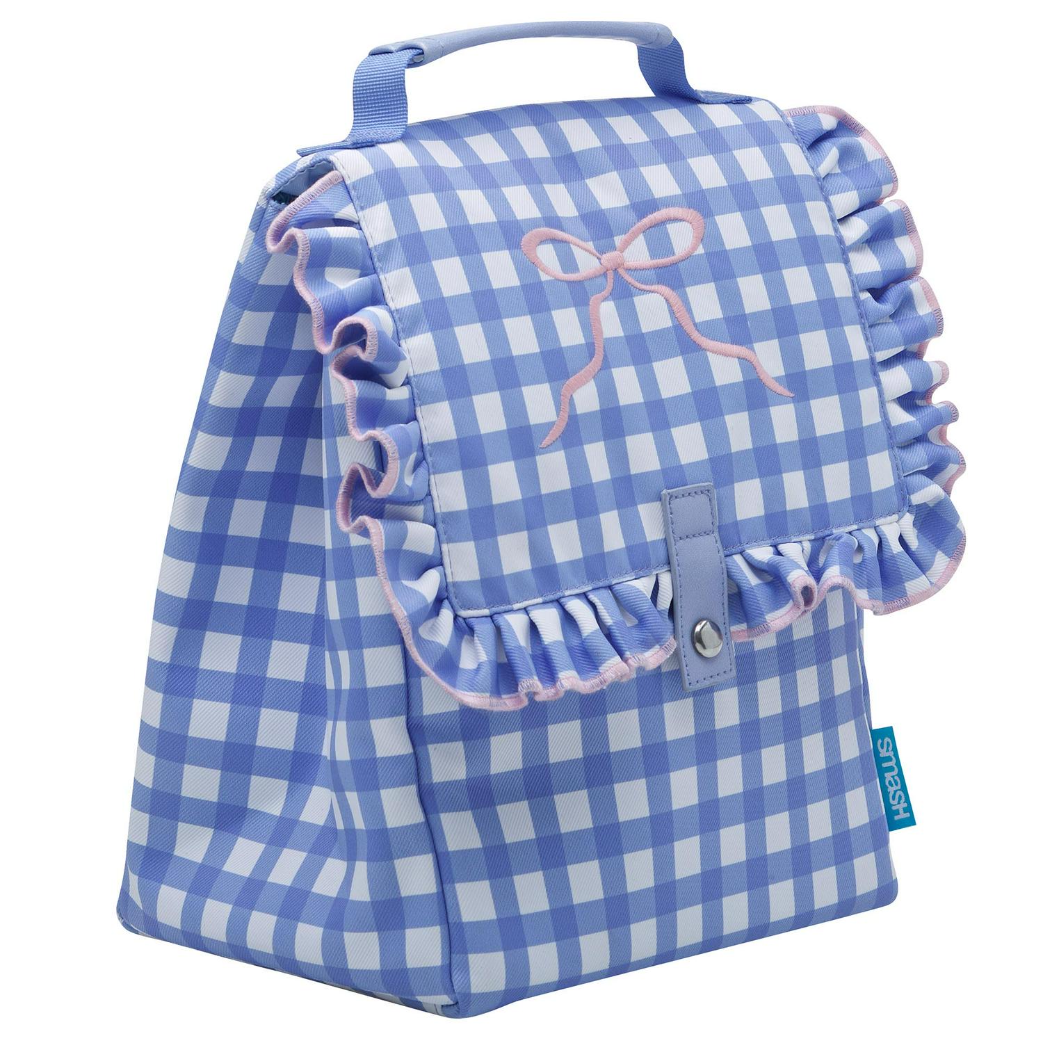 Smash gingham ribbon lunch bag - British product