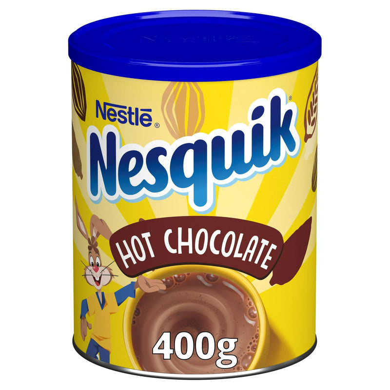 Nesquik Hot Chocolate Powder 400g, imported from the UK