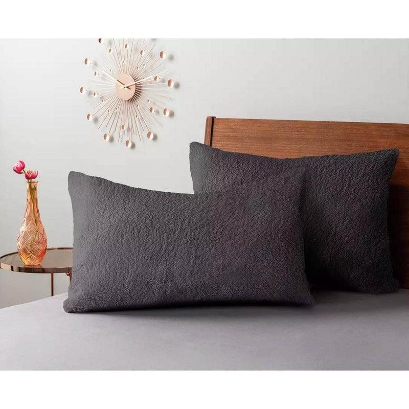 Sainsbury's Home Fleece Standard Pillowcase Pair