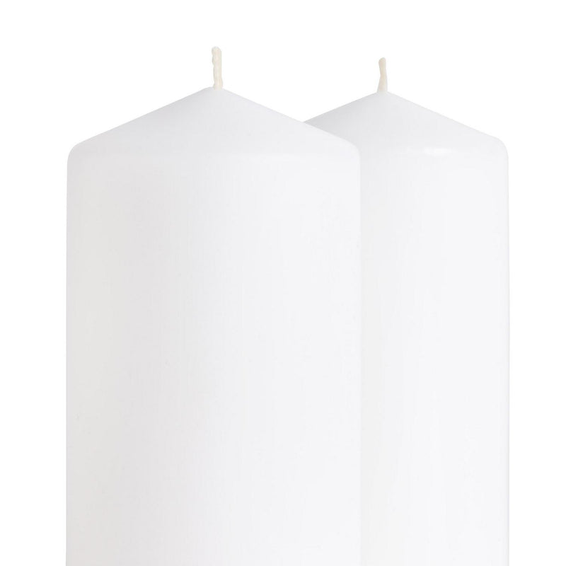Habitat Large White Pillar Candle Pack of 4, UK version